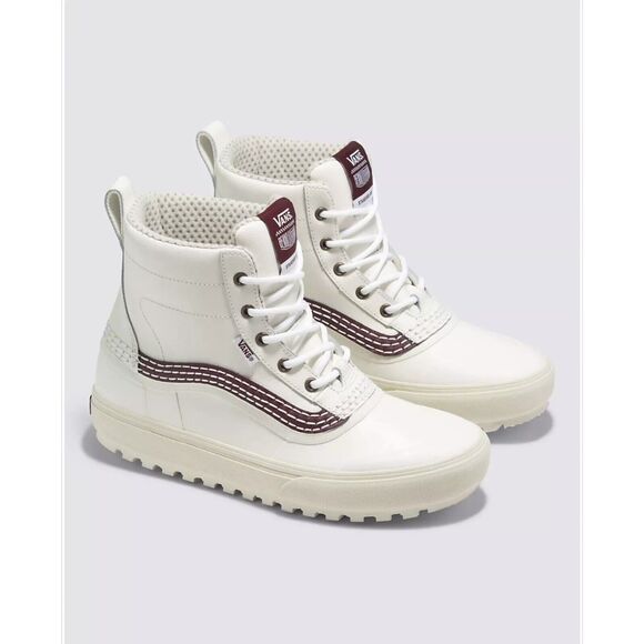 Vans‎ x Benny Urban Standard Mid Snow MTE Boot in Marshmallow/Burgundy  Sz 9.5 - Picture 1 of 9